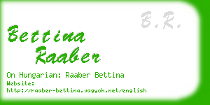 bettina raaber business card